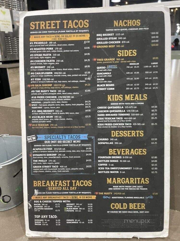 Rusty Taco - Reno, NV menu_pic