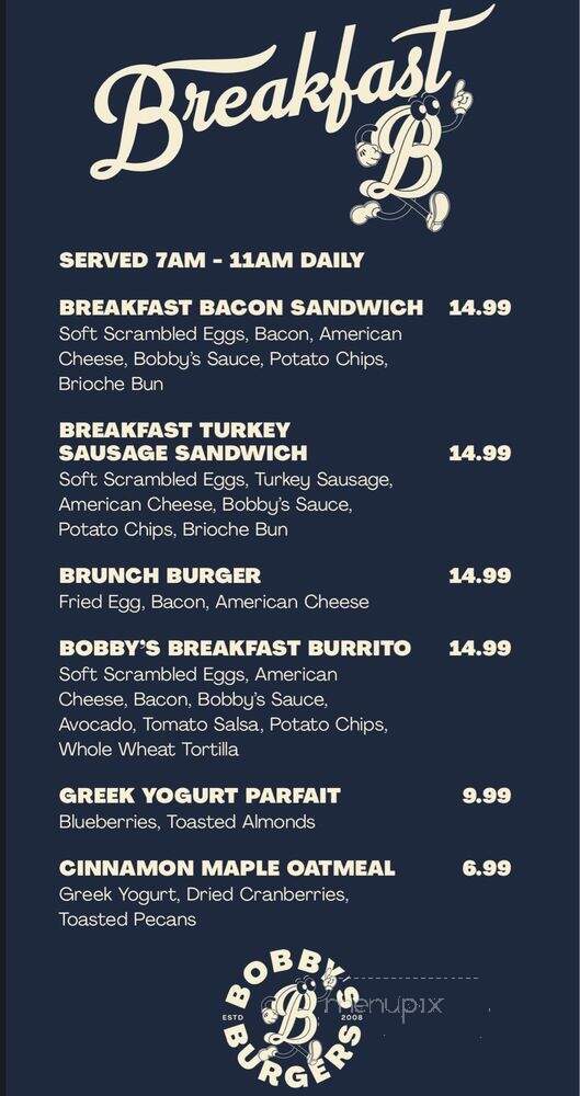 Bobby's Burgers by Bobby Flay - Las Vegas, NV menu_pic