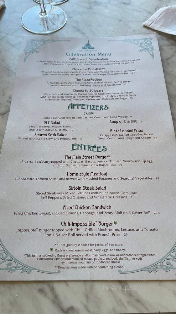 The Plaza Restaurant - Orlando, FL menu_pic
