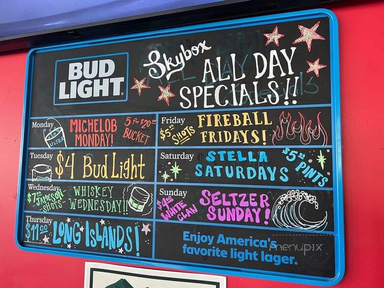Skybox Taphouse - Honolulu, HI menu_pic