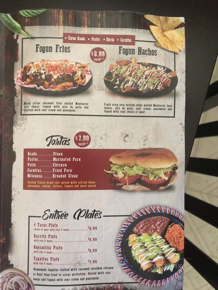 Tacos El Fogon - Bellflower, CA menu_pic