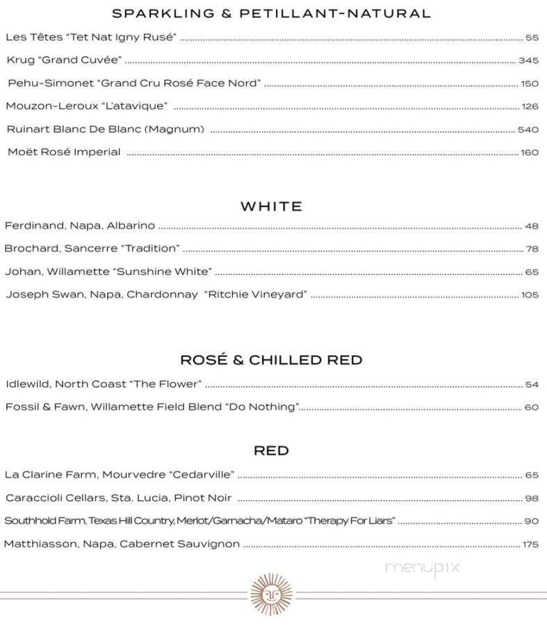 The Rooftop Bar - Oceanside, CA menu_pic