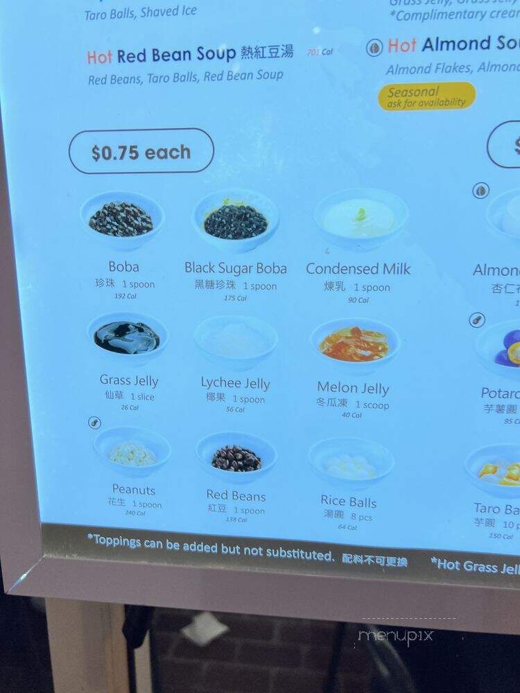 Meet Fresh - Westminster, CA menu_pic