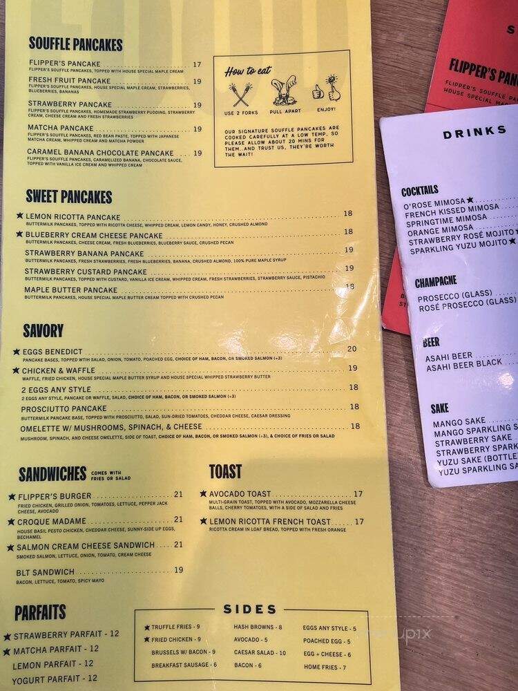 Flipper's - New York, NY menu_pic