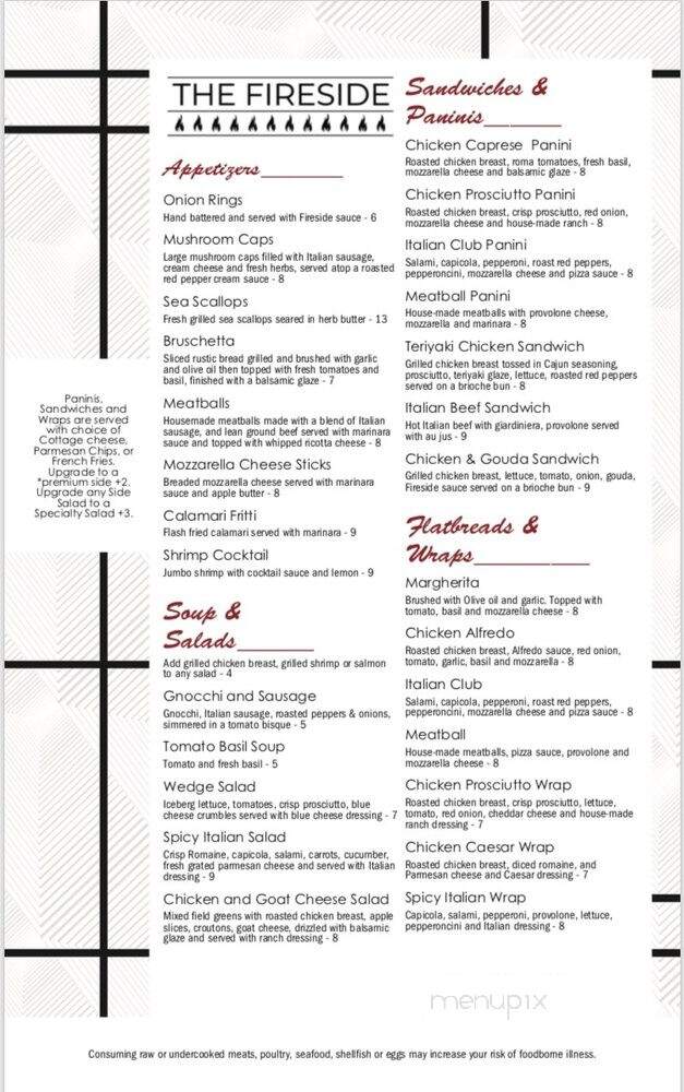 Fireside Restaurant & Lounge - Logansport, IN menu_pic