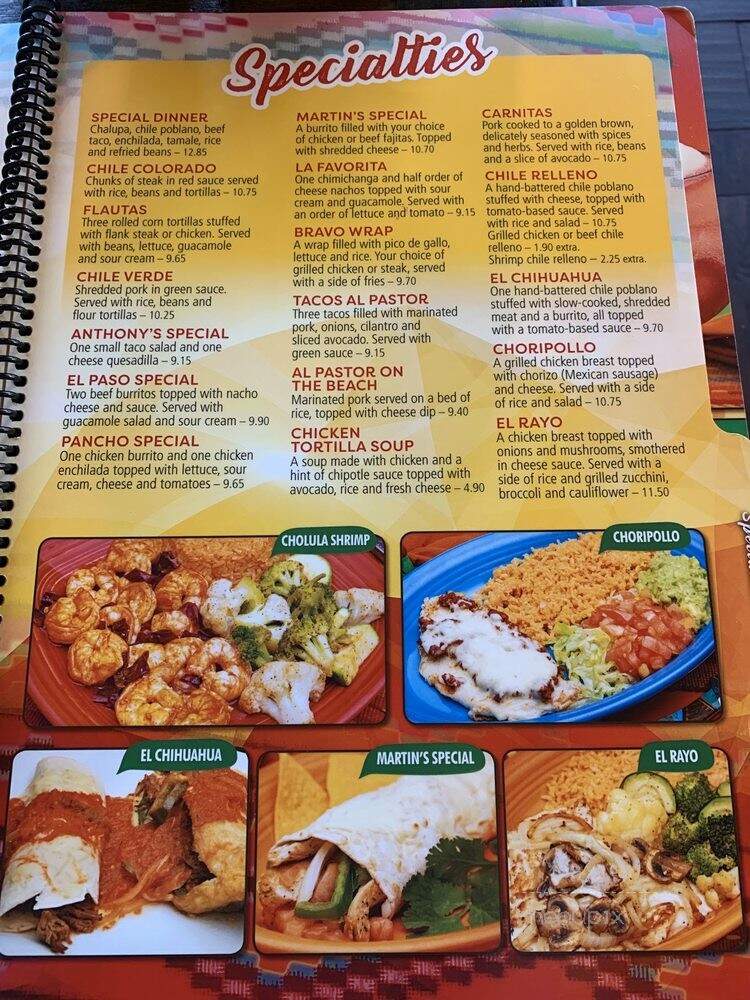Los Bravos Mexican Restaurant - Evansville, IN menu_pic