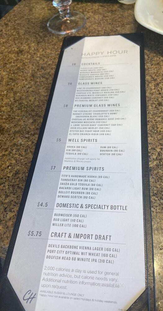 Ma & Pa's Charter House - Sunman, IN menu_pic