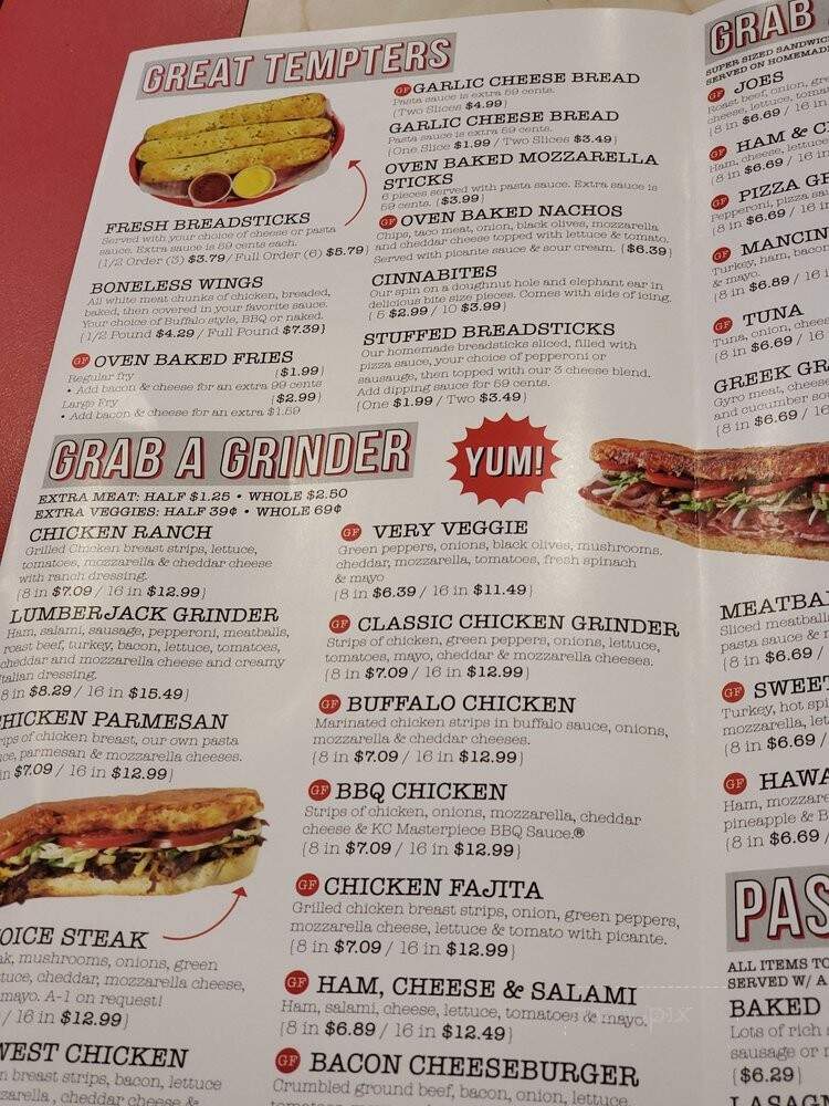 Mancino's Pizza & Grinders - Kokomo, IN menu_pic