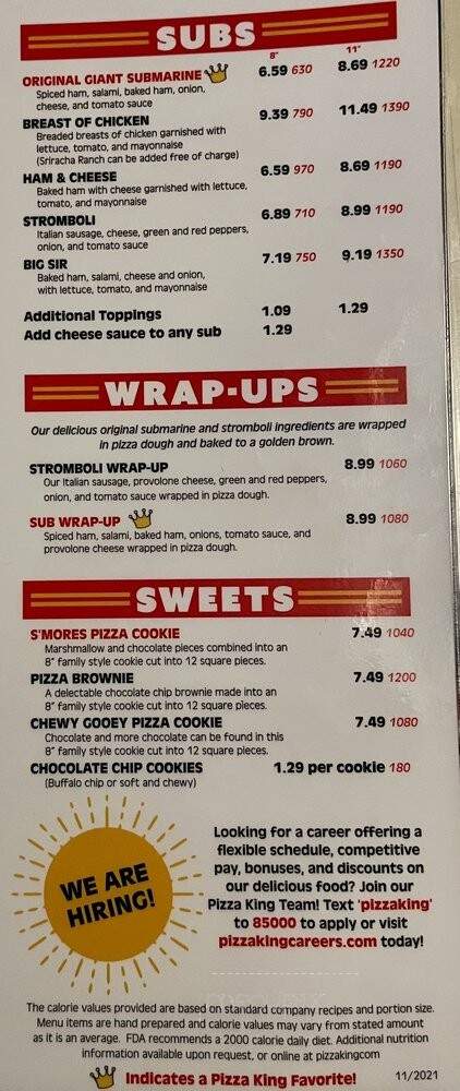 Pizza King - Noblesville, IN menu_pic