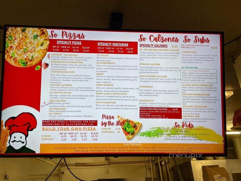 So Italian - Brownsburg, IN menu_pic