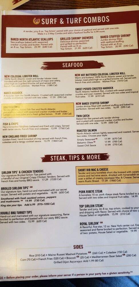 99 Restaurant & Pub - Salem, MA menu_pic