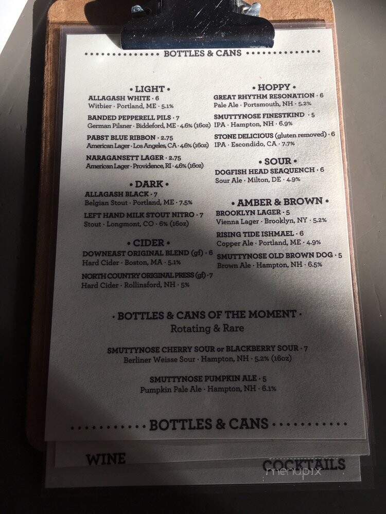 Portsmouth Book and Bar - Portsmouth, NH menu_pic
