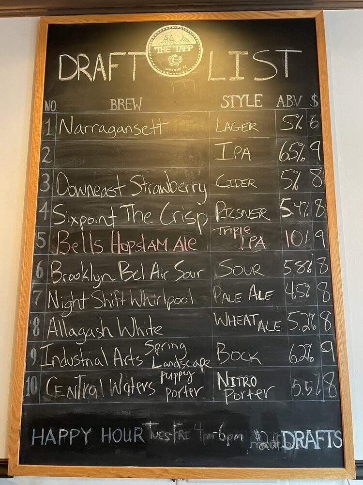 The Tapp - Tarrytown, NY menu_pic