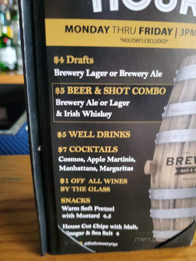 The Brewery - Woodside, NY menu_pic