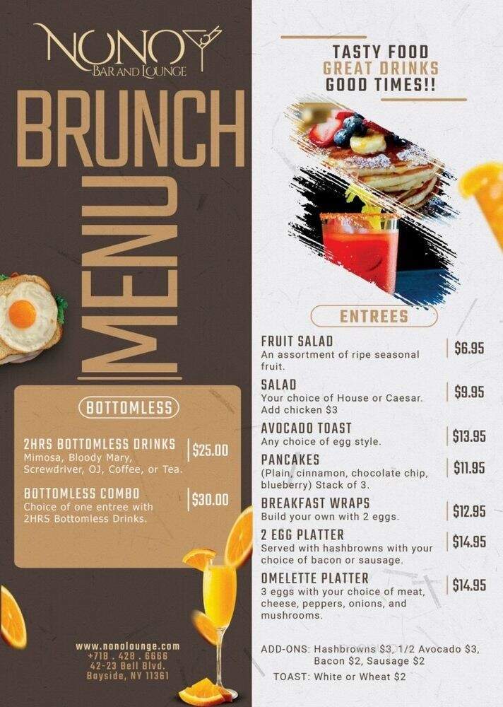 Nono - Bayside, NY menu_pic