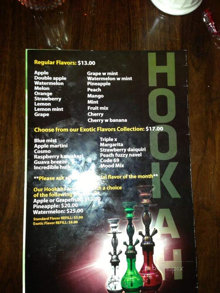Mazaj - Paterson, NJ menu_pic