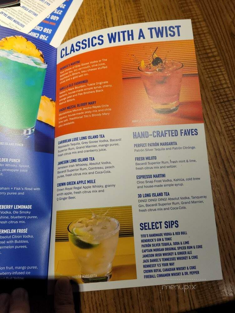 Dave & Busters - Pelham Manor, NY menu_pic