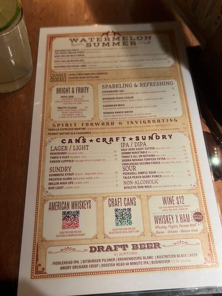 Underdog - New York, NY menu_pic