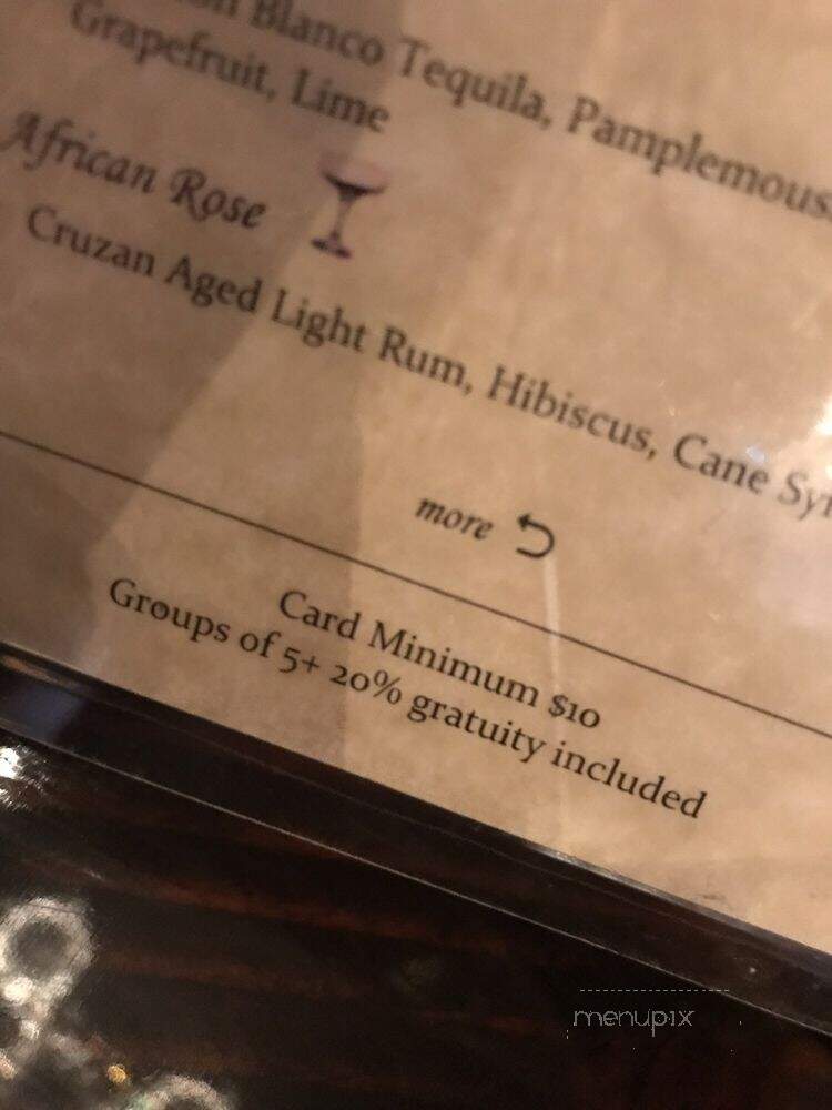 Drink - Brooklyn, NY menu_pic