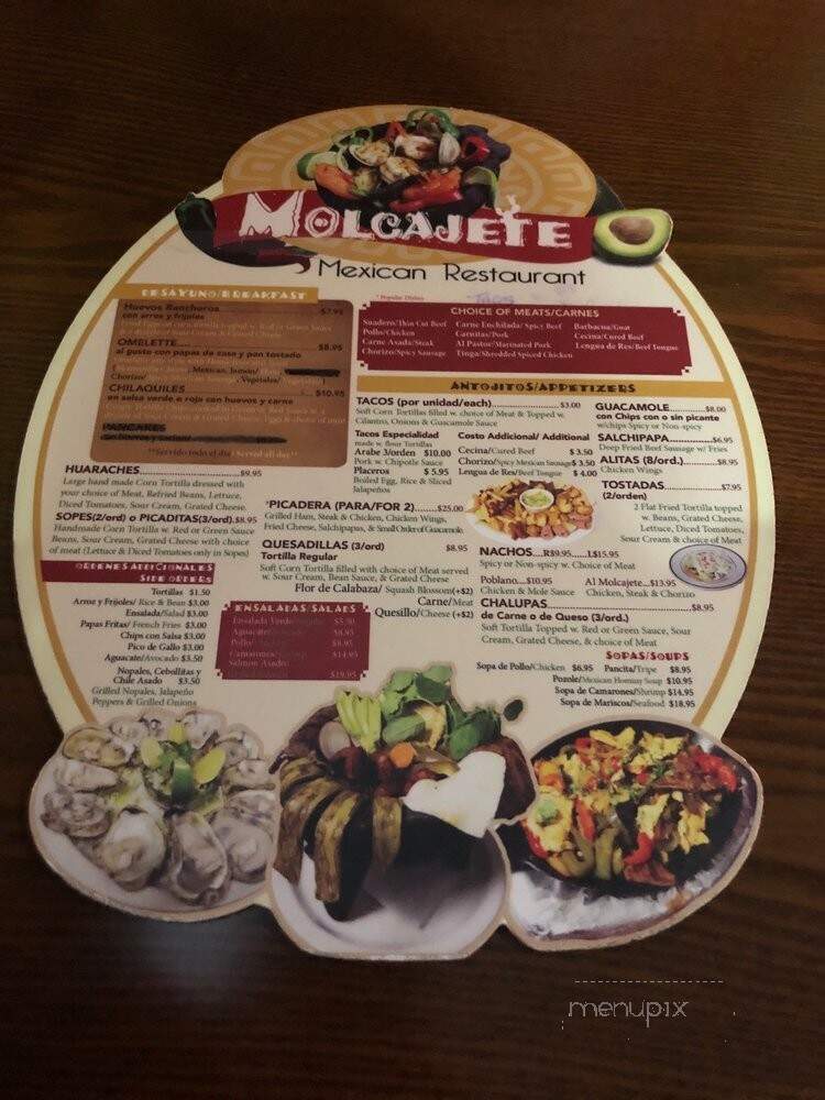 Molcajete Mexican Restaurant - Jackson Heights, NY menu_pic