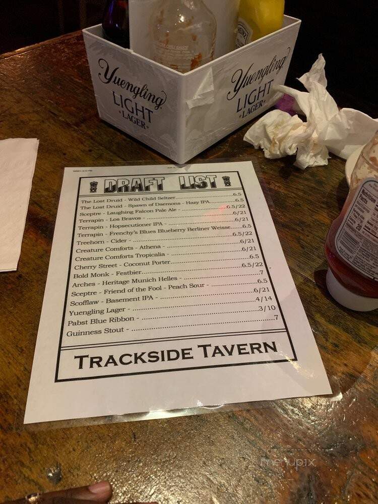 Trackside Tavern - Decatur, GA menu_pic