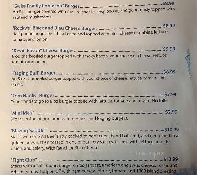 Cinema Tavern Reel Sports Bar & Grill - Villa Rica, GA menu_pic
