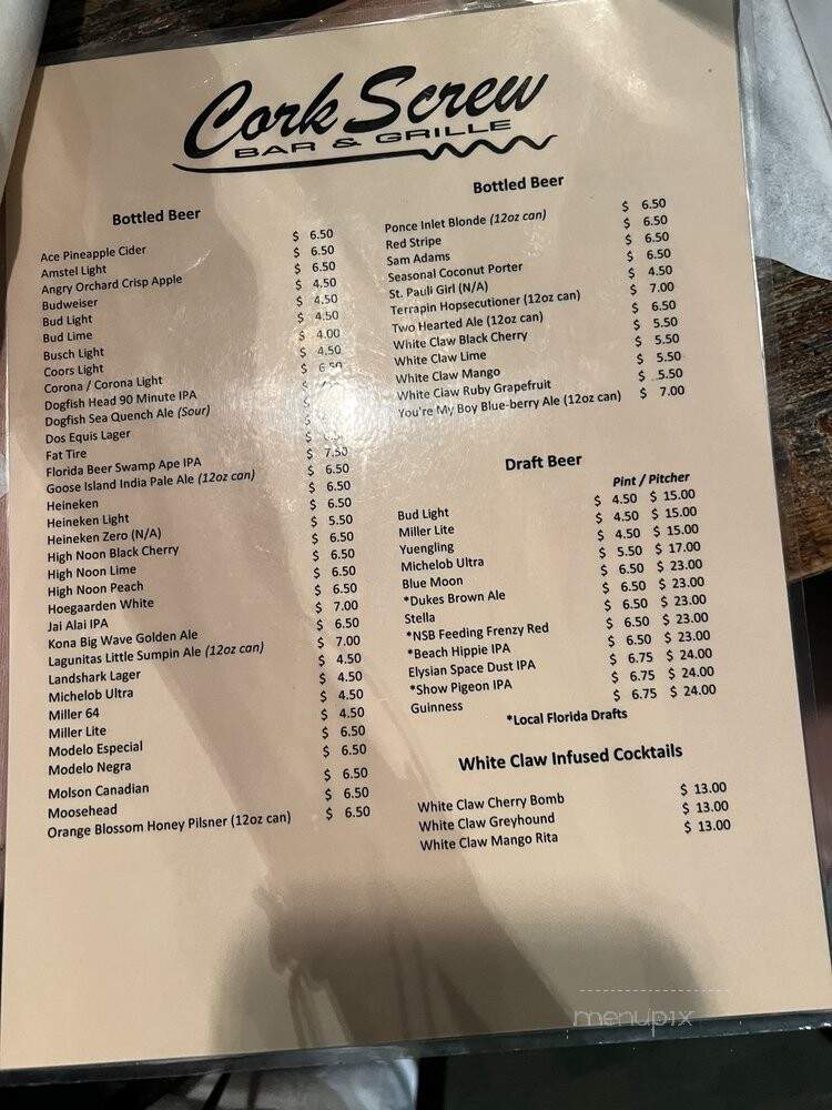 CorkScrew Bar & Grill - New Smyrna Beach, FL
