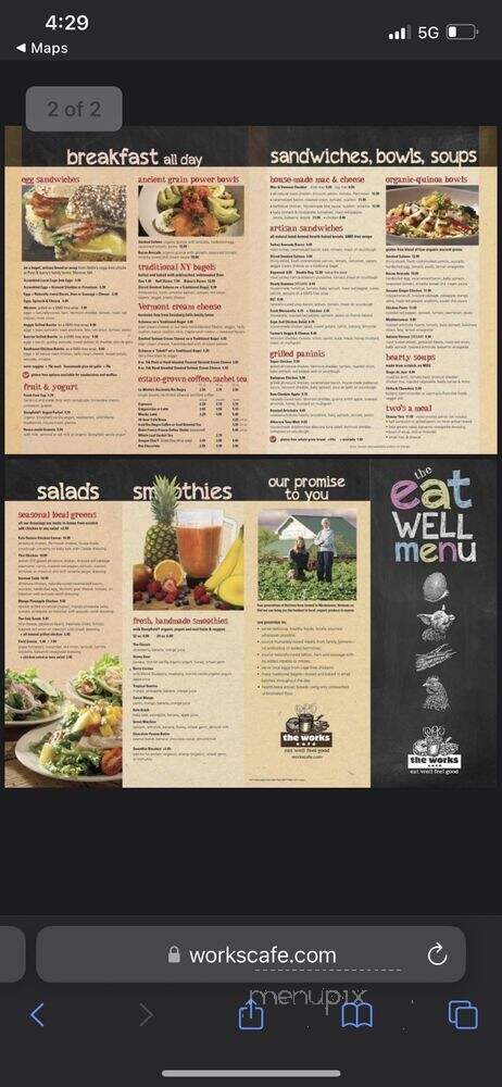 Bagel Works - Keene, NH menu_pic