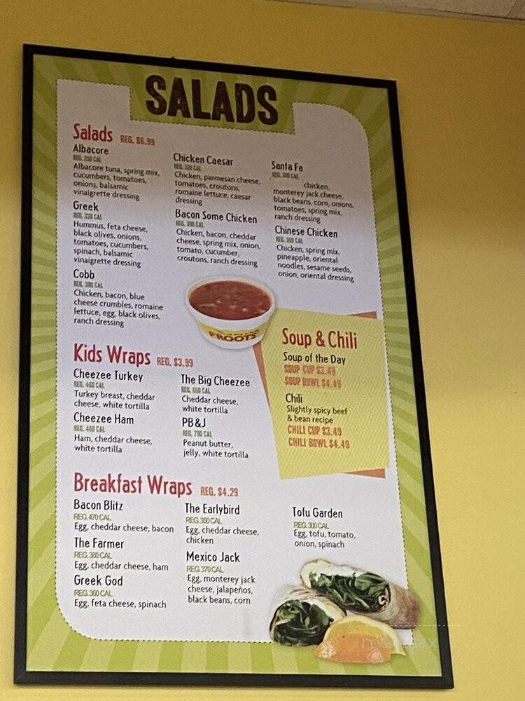 Froots - Bedford, MA menu_pic