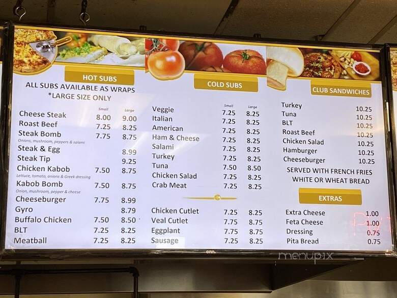 Georgia's Pizza - Salem, MA menu_pic