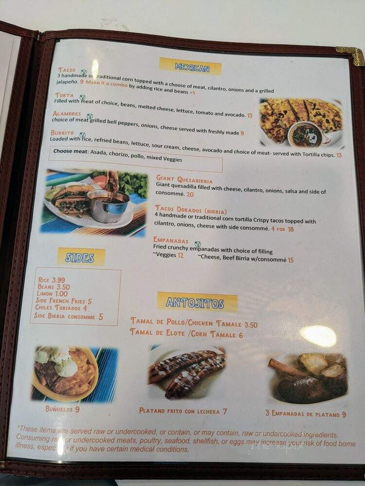 Abi's Cafe - Minneapolis, MN menu_pic