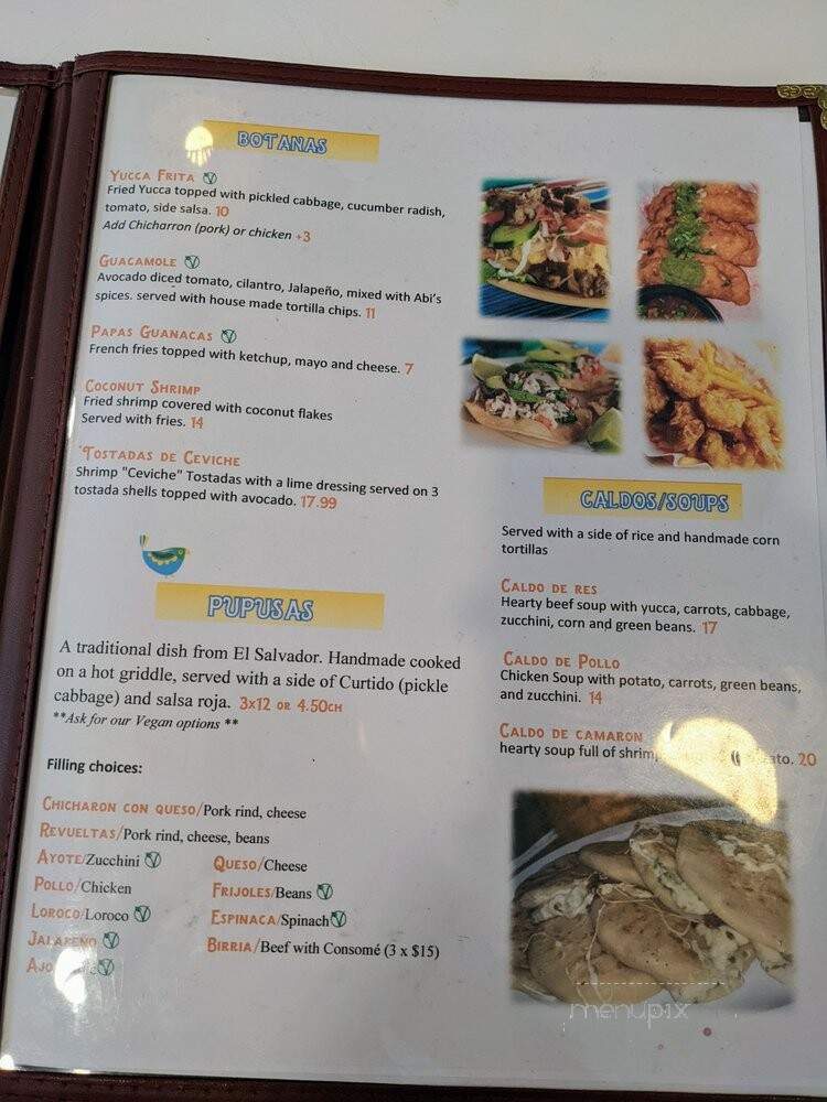 Abi's Cafe - Minneapolis, MN menu_pic