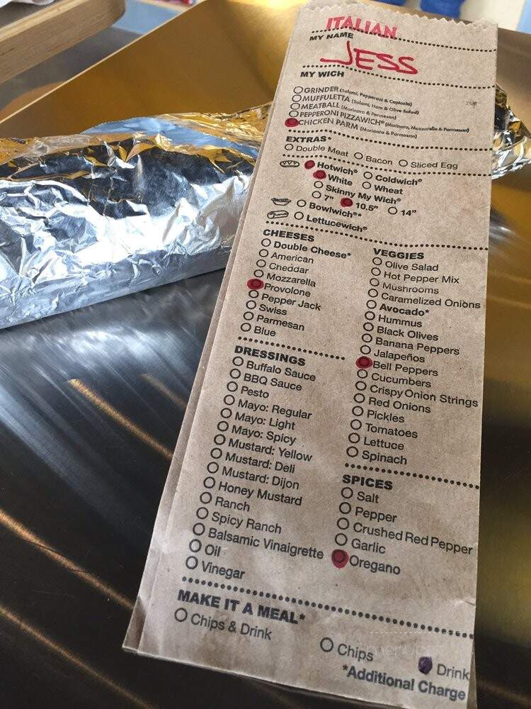 Which Wich - Saint Louis Park, MN menu_pic