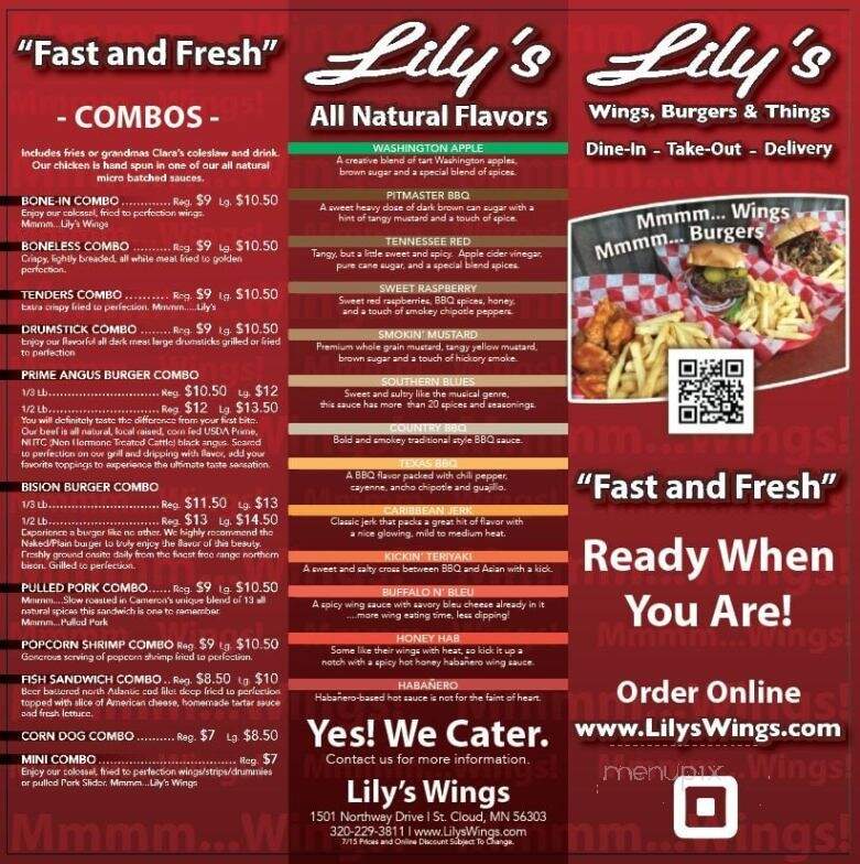 Lily's Wings, Burgers & Things - St. Cloud, MN