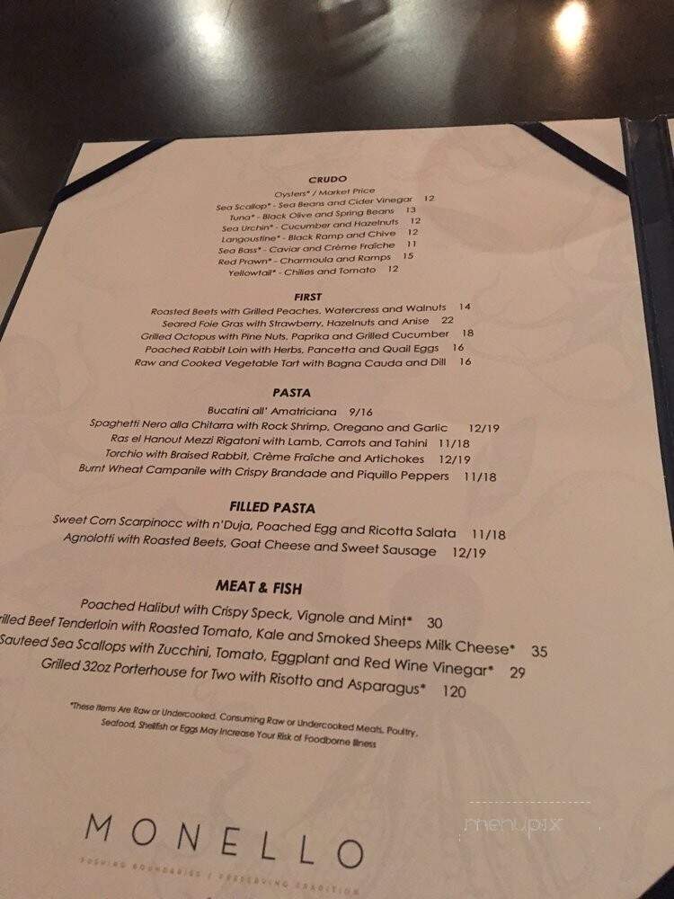 Monello - Minneapolis, MN menu_pic