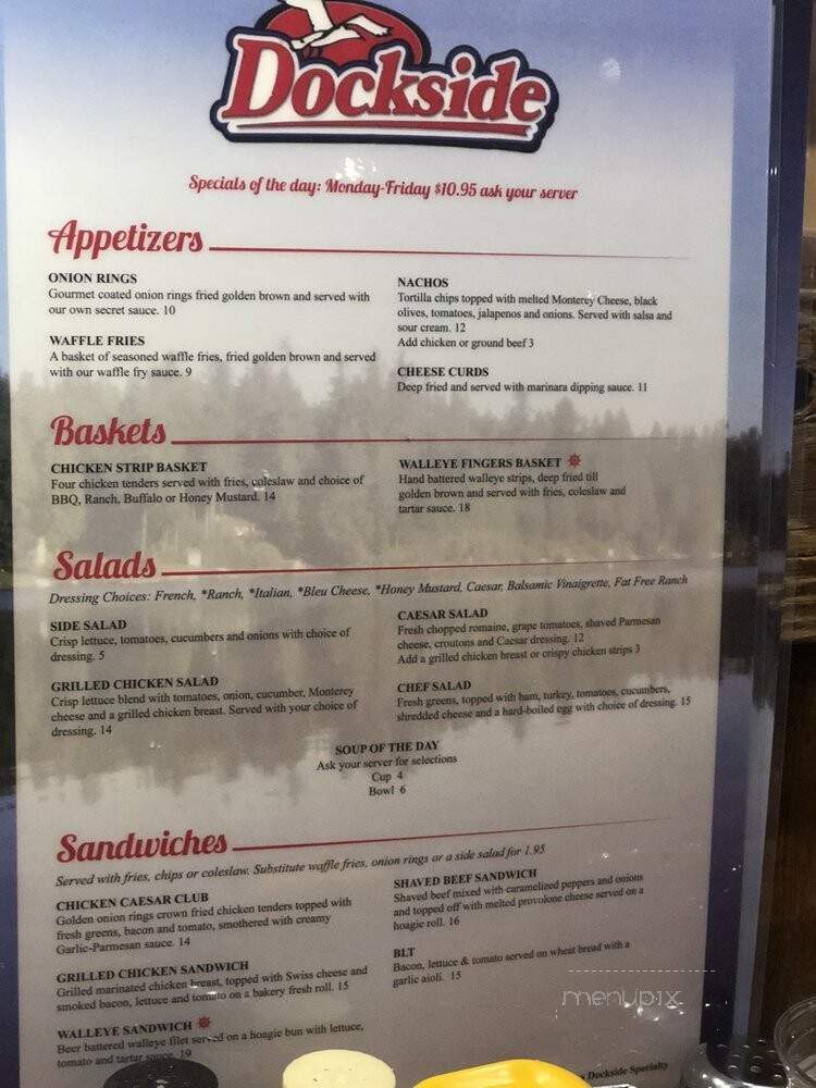 Dockside Lounge - Pequot Lakes, MN menu_pic