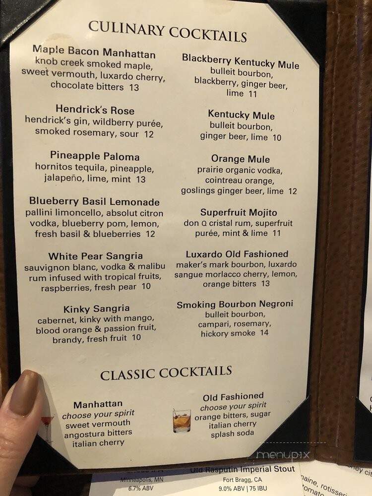 Porter Creek Hardwood Grill - Fargo, ND menu_pic