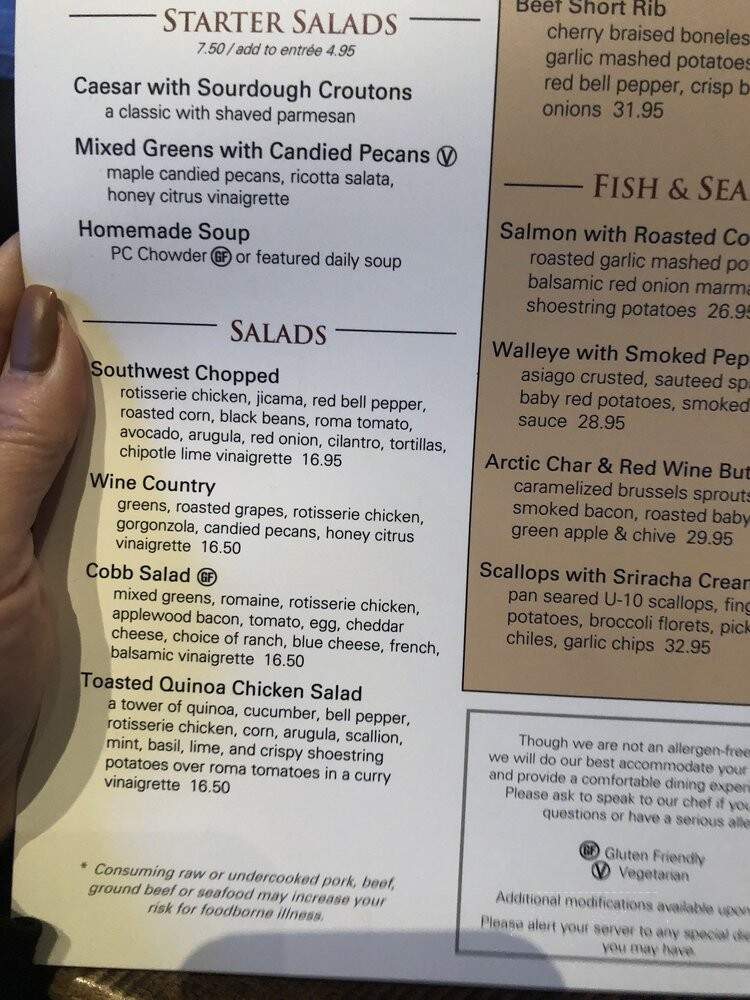 Porter Creek Hardwood Grill - Fargo, ND menu_pic