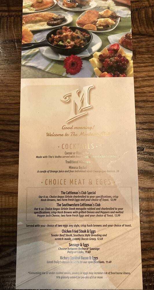 Montana Club - Billings, MT menu_pic