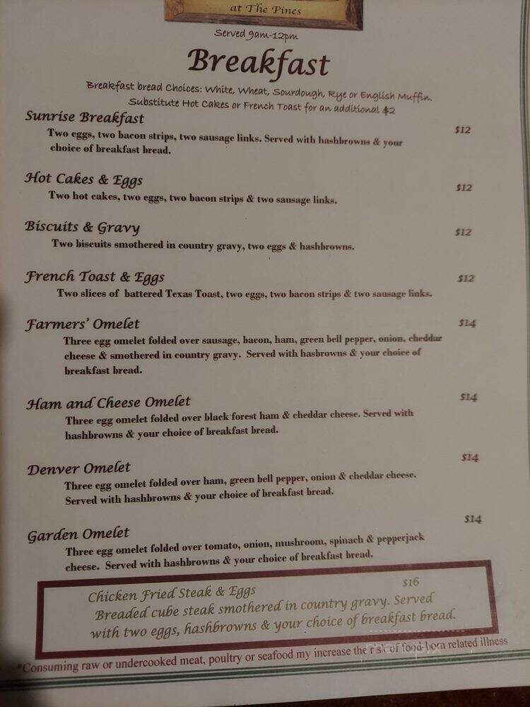 Lodgepole Grill - Island Park, ID menu_pic