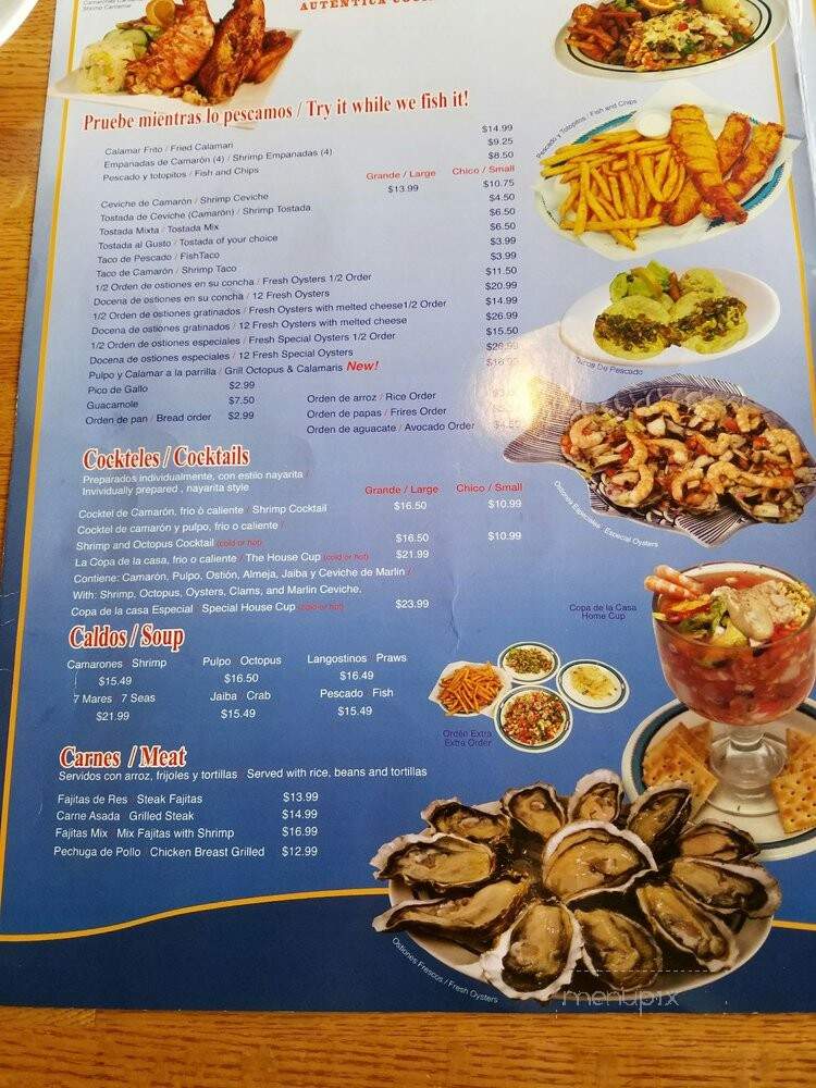 Langostino's Nayarit - Mount Prospect, IL menu_pic