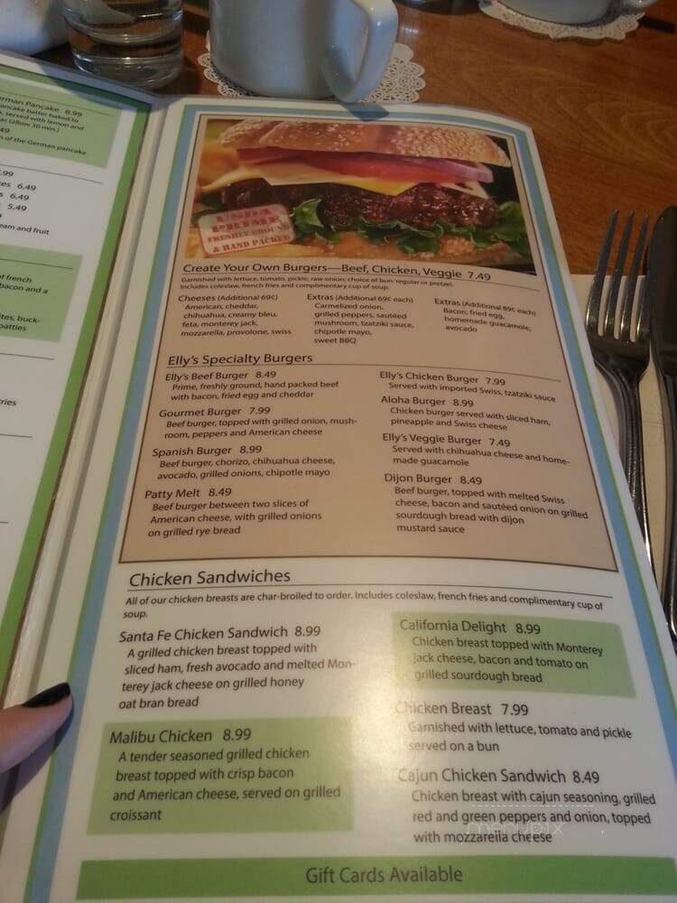 Elly's Pancake House - Elk Grove Village, IL menu_pic