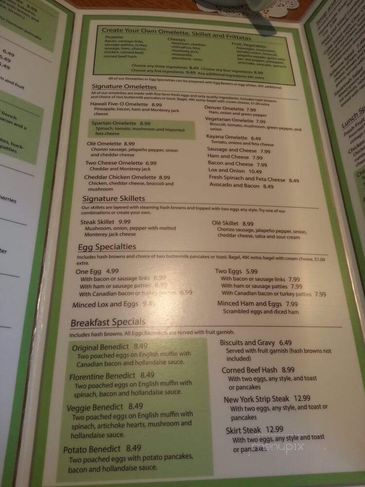 Elly's Pancake House - Elk Grove Village, IL menu_pic