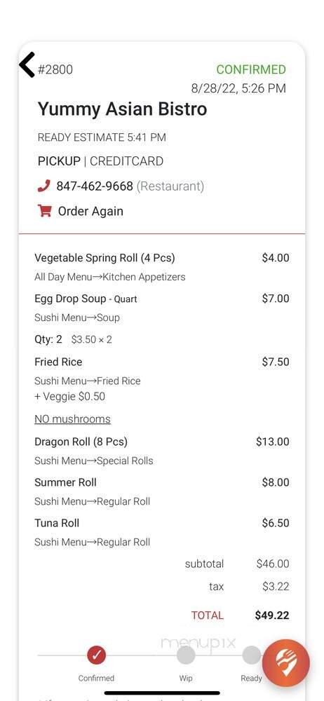 Yummy Asian Bistro - Fox River Grove, IL menu_pic