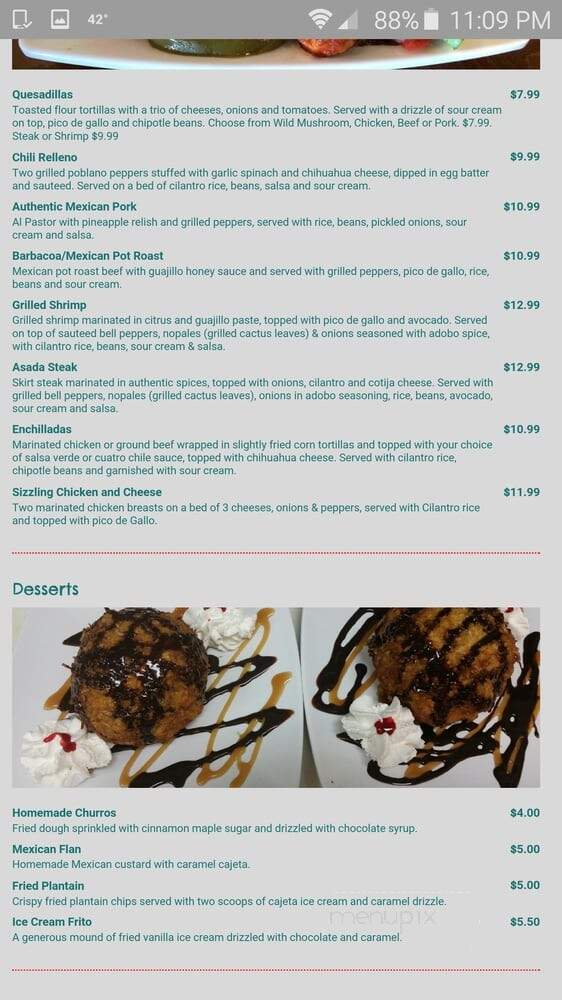 La Bamba Mexican Restaurant and Cantina - Sleepy Hollow, IL menu_pic