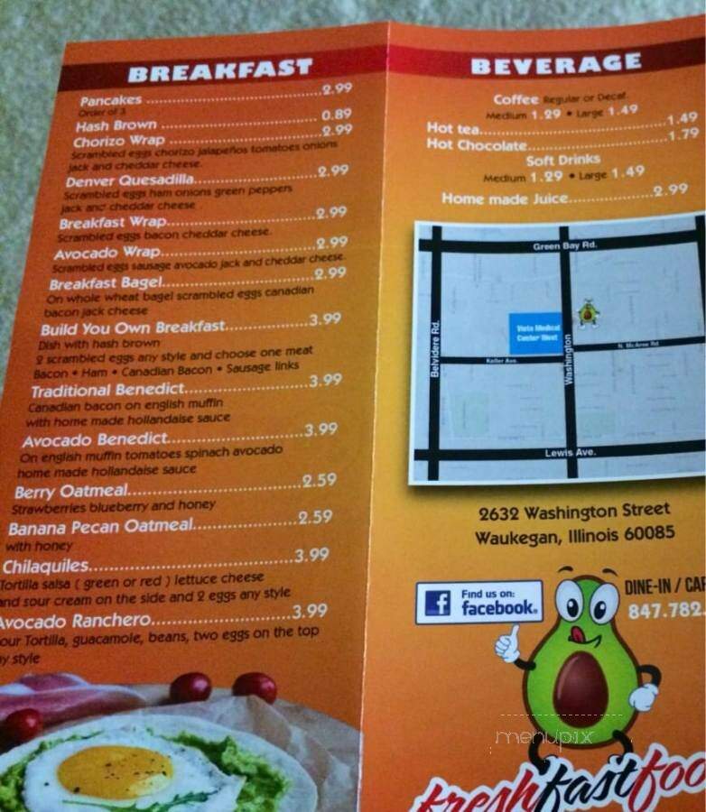 Avocado Express - Waukegan, IL menu_pic