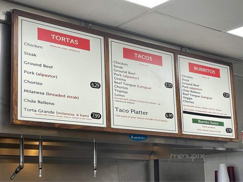 Los Burritos Tapatios - Lombard, IL menu_pic