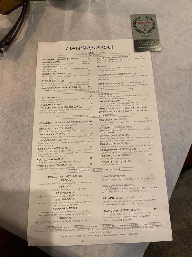 Melina's Trattoria & Lounge - Elmhurst, IL menu_pic