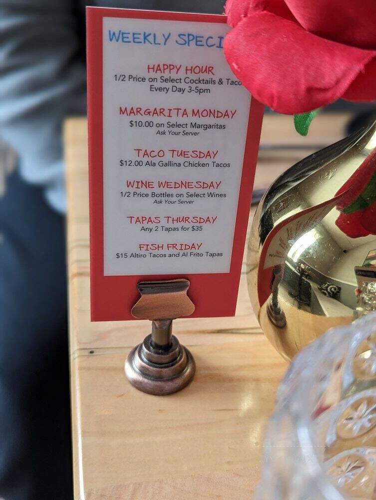 Altiro Latin Fusion - Geneva, IL menu_pic