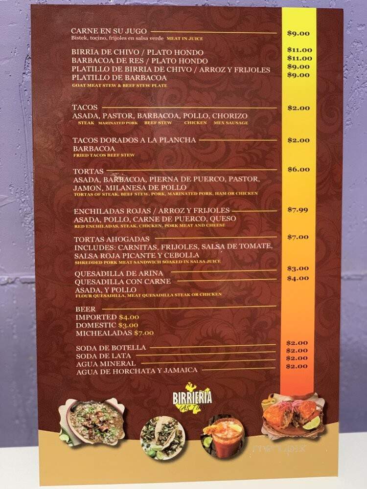 Las Tias Restaurant - West Chicago, IL menu_pic